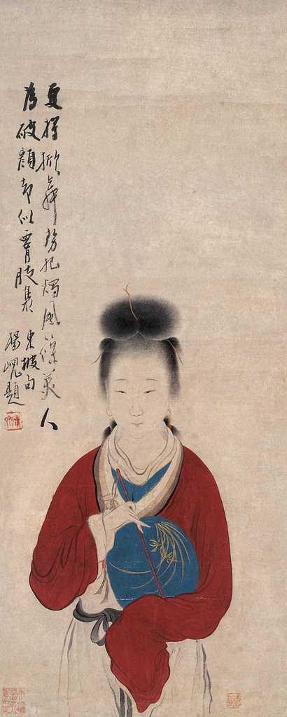 佚名 仕女 立轴